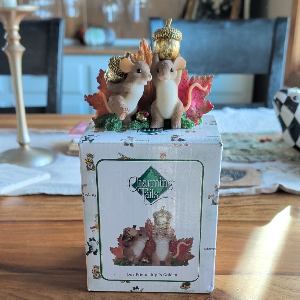 Charming Our Friendship Is Golden Figurine